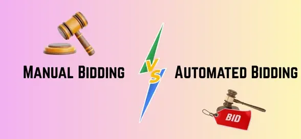 google ads automated bidding vs. manual bidding